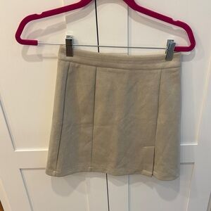 Indigo Rein Tan Suede Mini Skirt